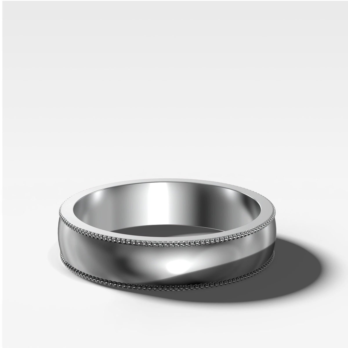 Harper Milgrain Wedding Band 6mm - GOODSTONE