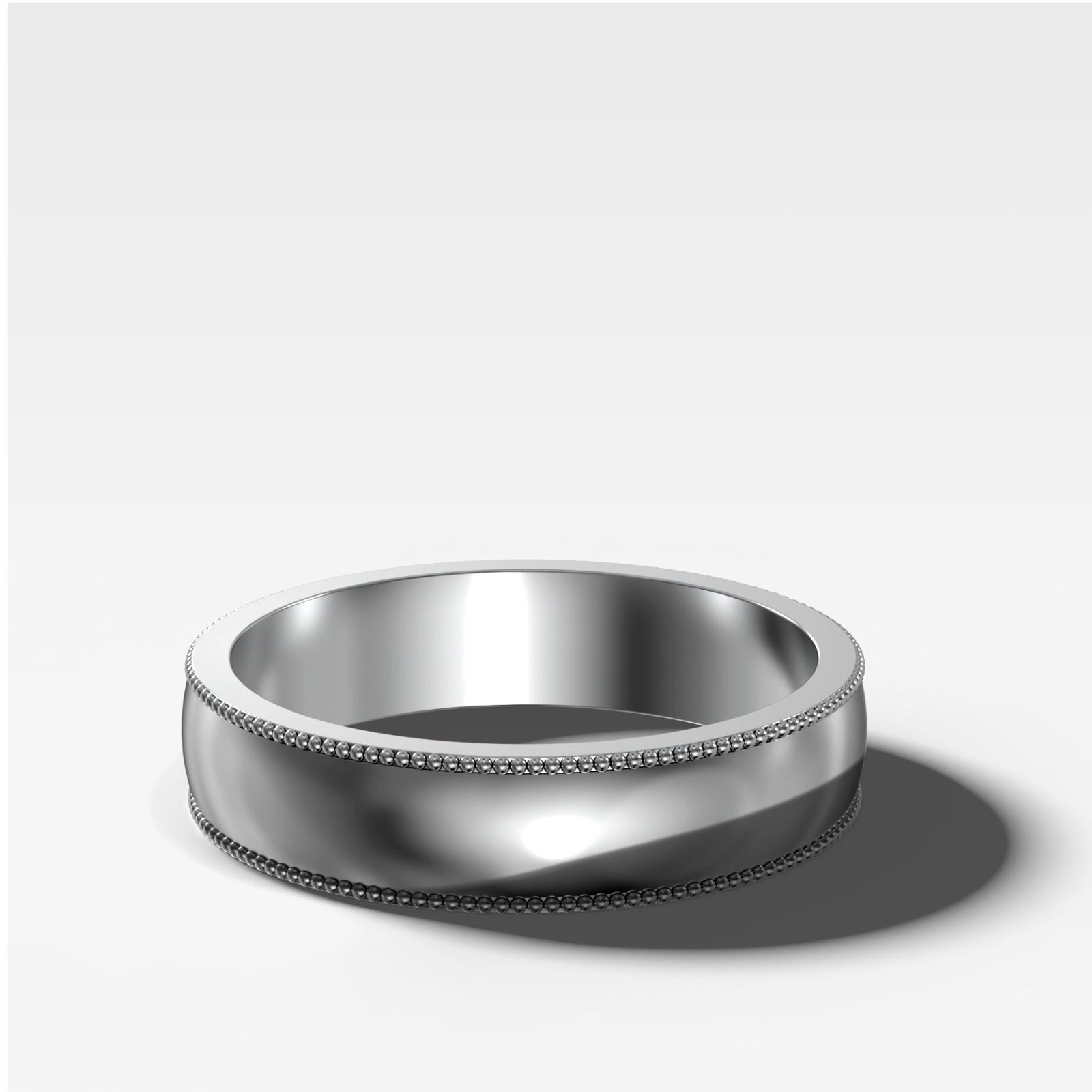 Harper Milgrain Wedding Band 6mm - GOODSTONE