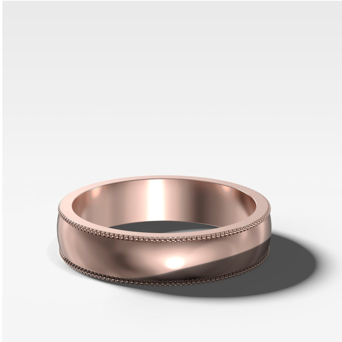 Harper Milgrain Wedding Band 6mm - GOODSTONE