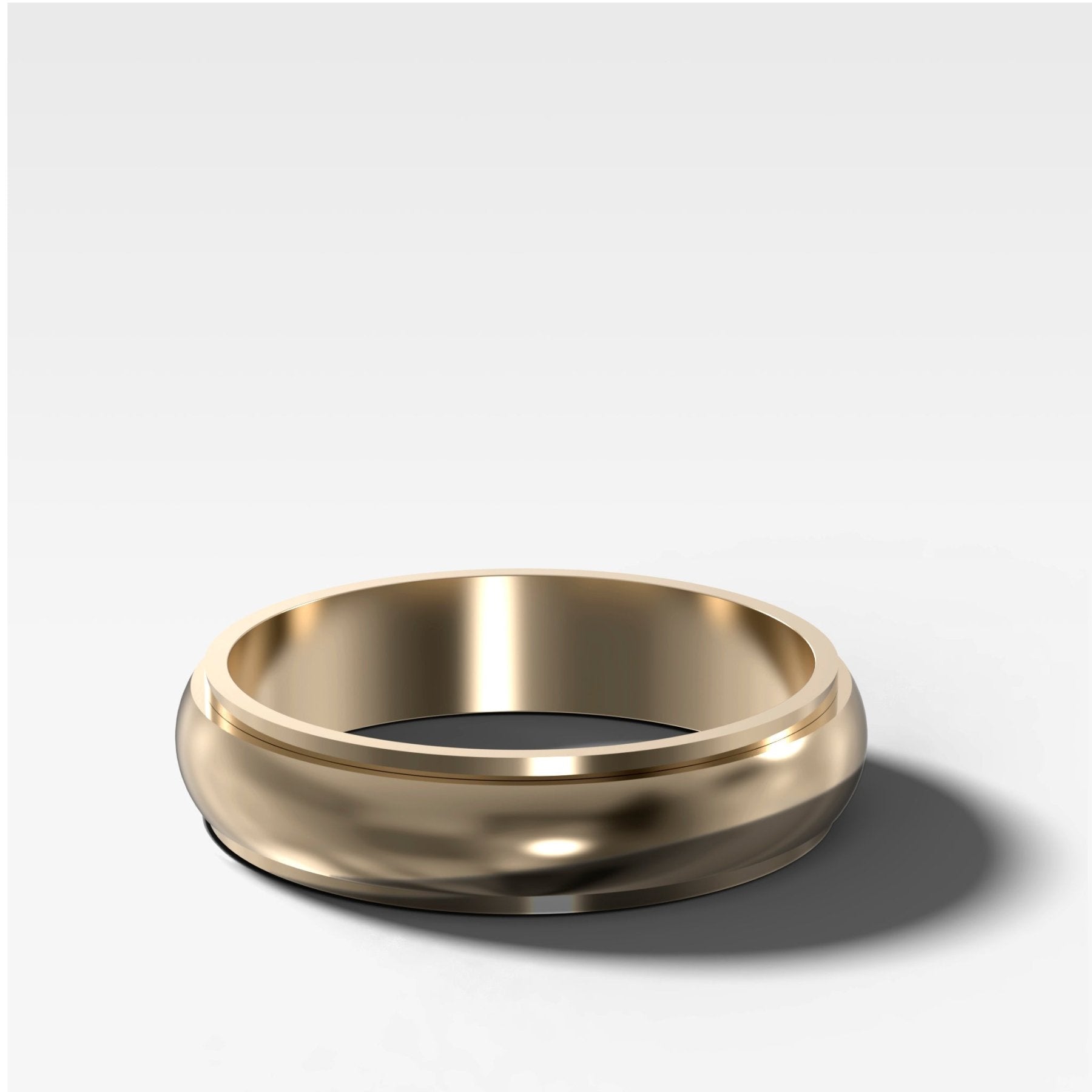 Harper Stepped Edge Wedding Band 5mm - GOODSTONE