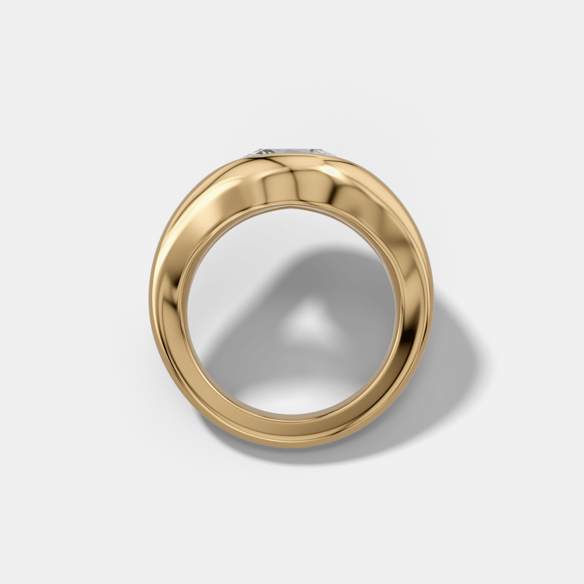 Iris Engagement Ring With a Round Cut Diamond - GOODSTONE