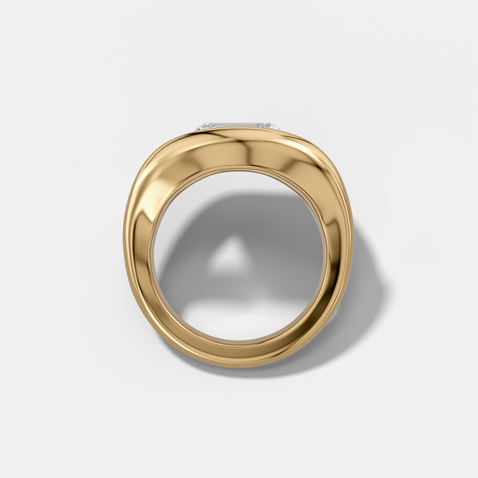 Iris Engagement Ring With an East West Elongated Cushion Cut Diamond - GOODSTONE