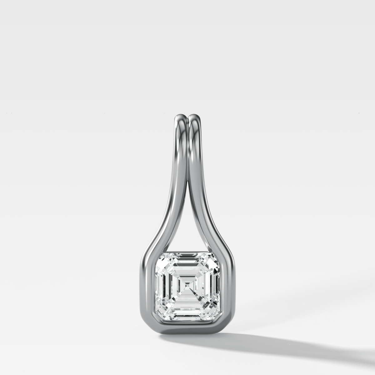 Lasso Asscher Attachable Diamond Pendant - GOODSTONE
