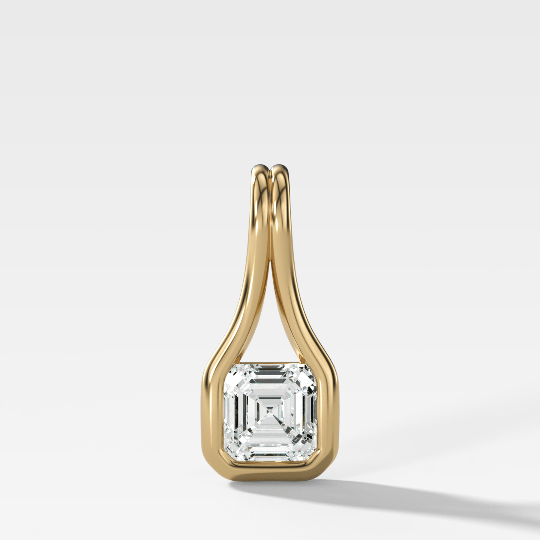 Lasso Asscher Attachable Diamond Pendant - GOODSTONE