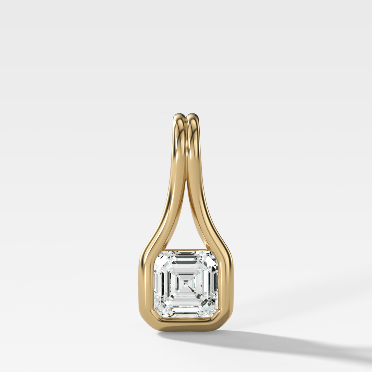 Lasso Asscher Attachable Diamond Pendant - GOODSTONE