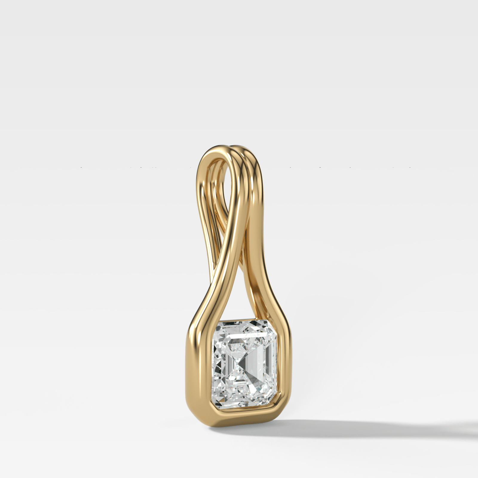 Lasso Asscher Attachable Diamond Pendant - GOODSTONE