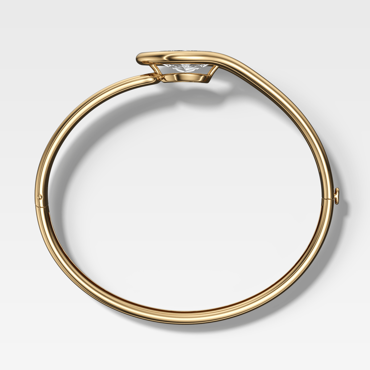 Lasso Bangle with East West Marquise Cut Diamond - GOODSTONE
