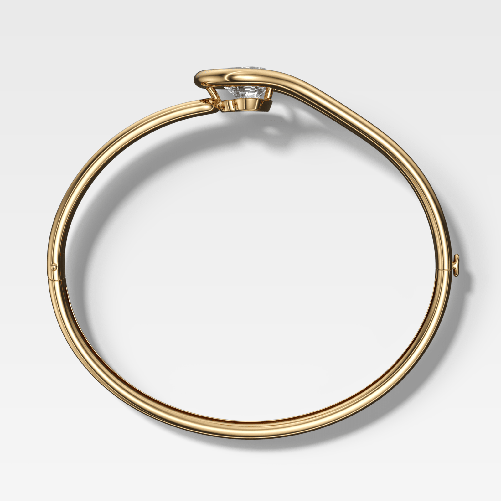 Lasso Bangle with Heart Cut Diamond - GOODSTONE