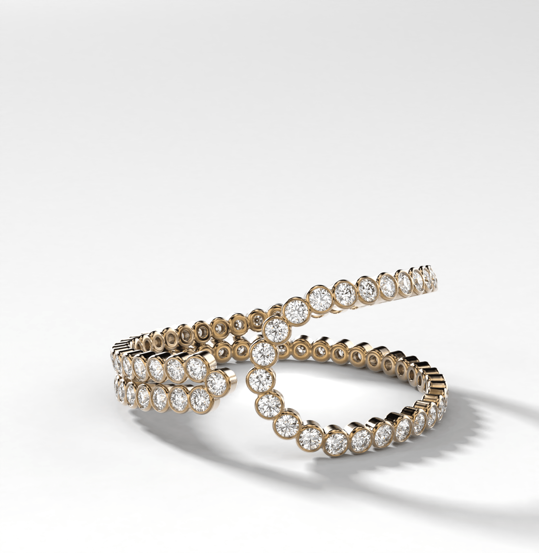 Lasso Bezel Set Eternity Band - GOODSTONE