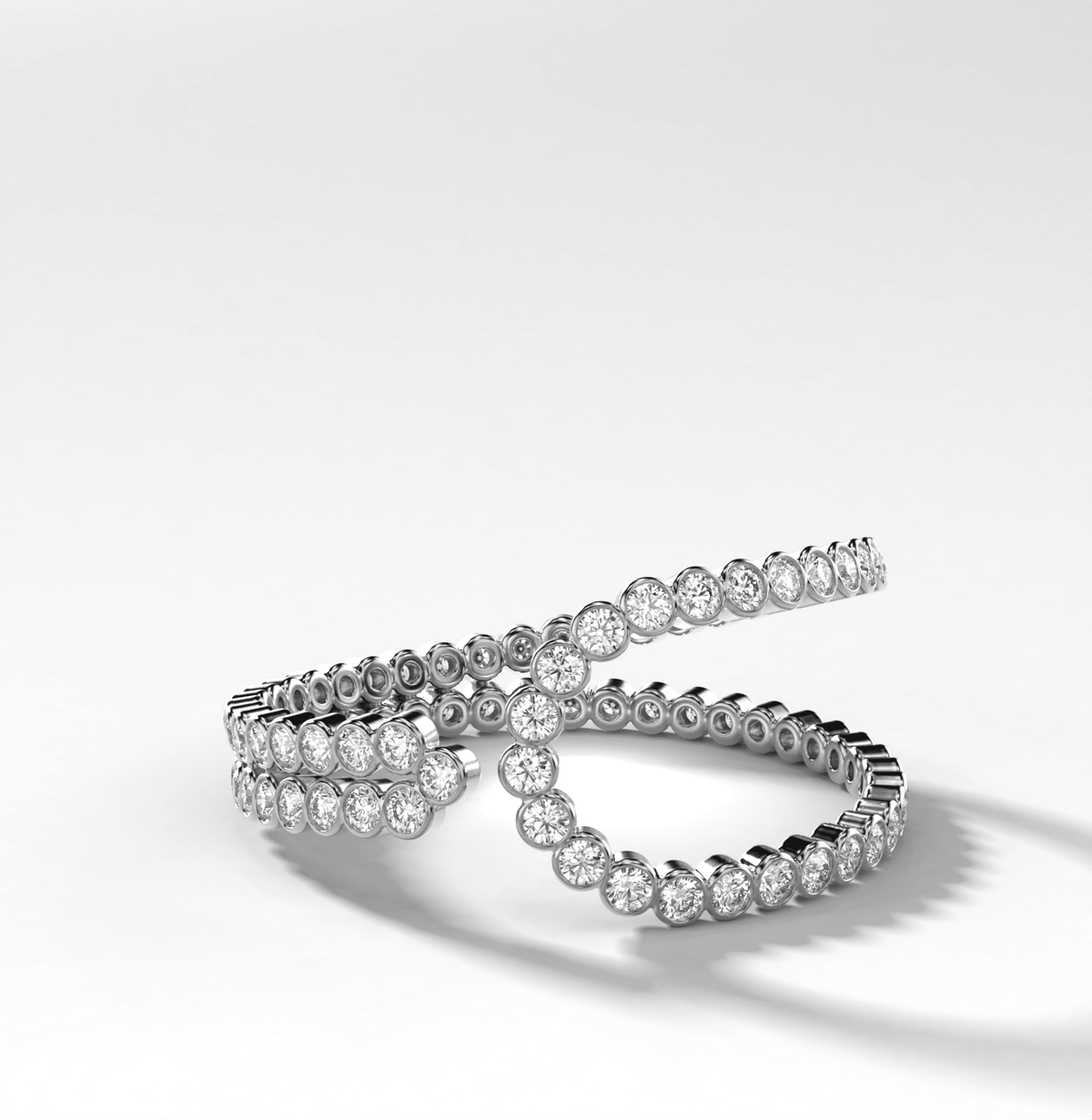 Lasso Bezel Set Eternity Band - GOODSTONE