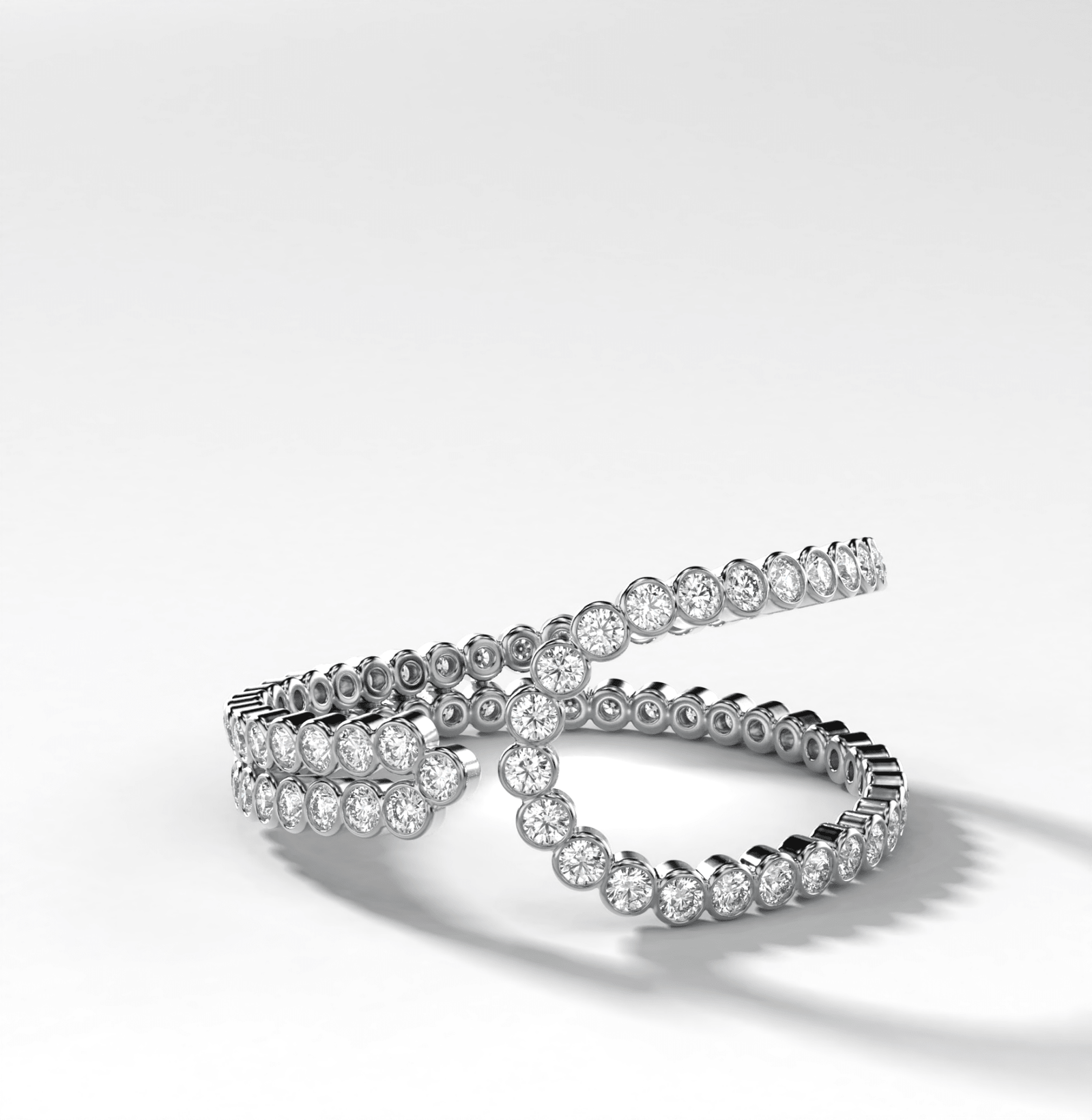 Lasso Bezel Set Eternity Band - GOODSTONE