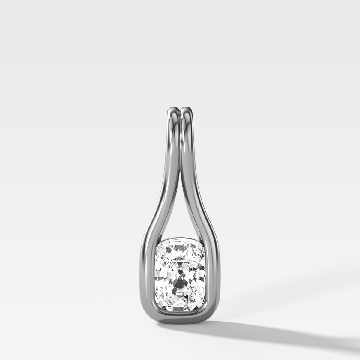 Lasso Elongated Cushion Attachable Diamond Pendant - GOODSTONE