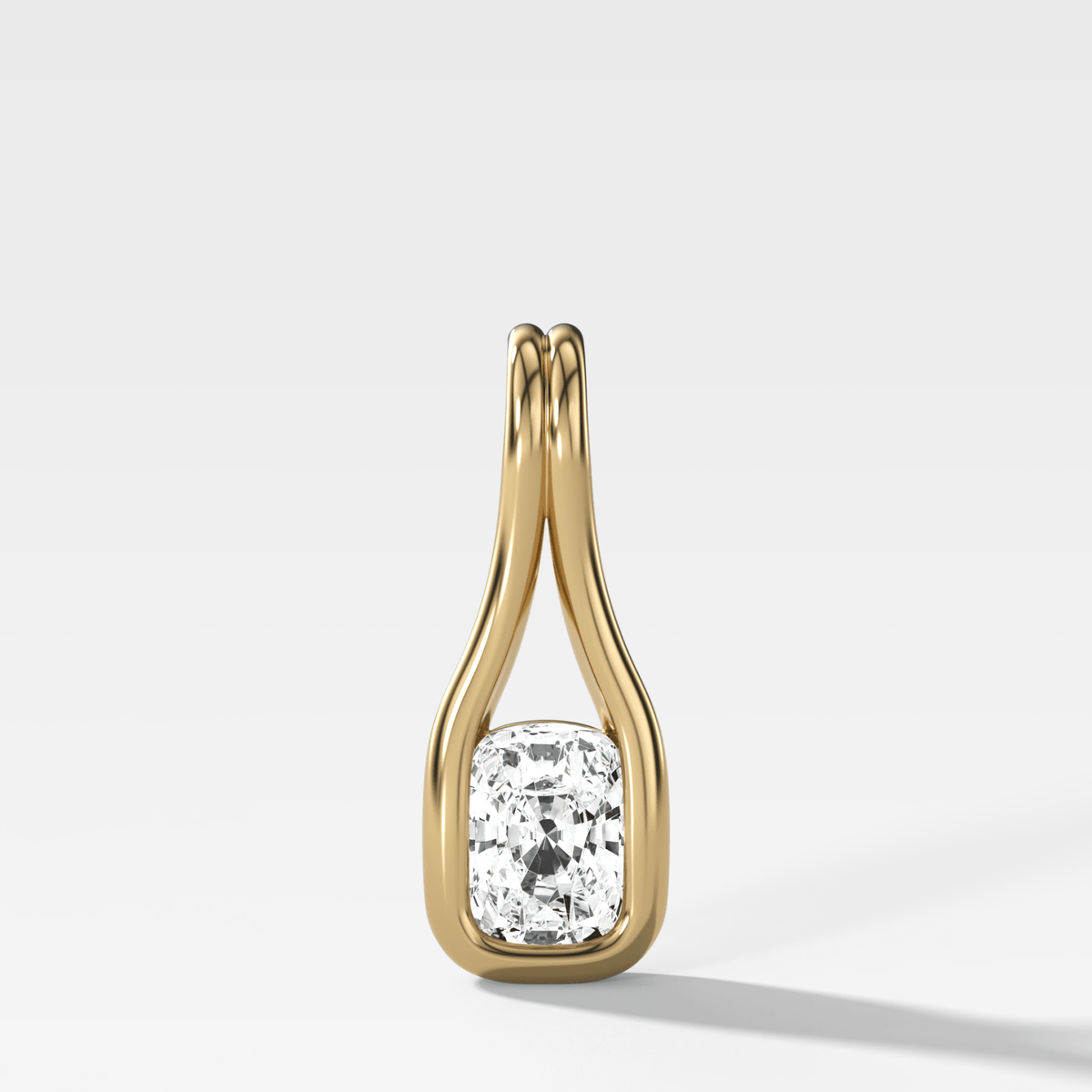 Lasso Elongated Cushion Attachable Diamond Pendant - GOODSTONE