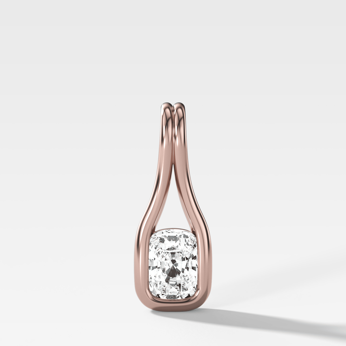 Lasso Elongated Cushion Attachable Diamond Pendant - GOODSTONE