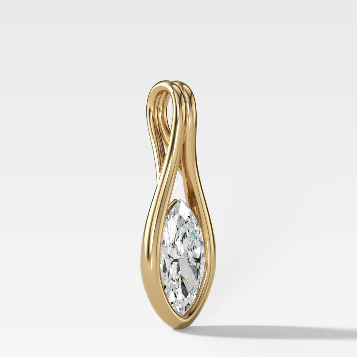 Lasso Marquise Attachable Diamond Pendant - GOODSTONE