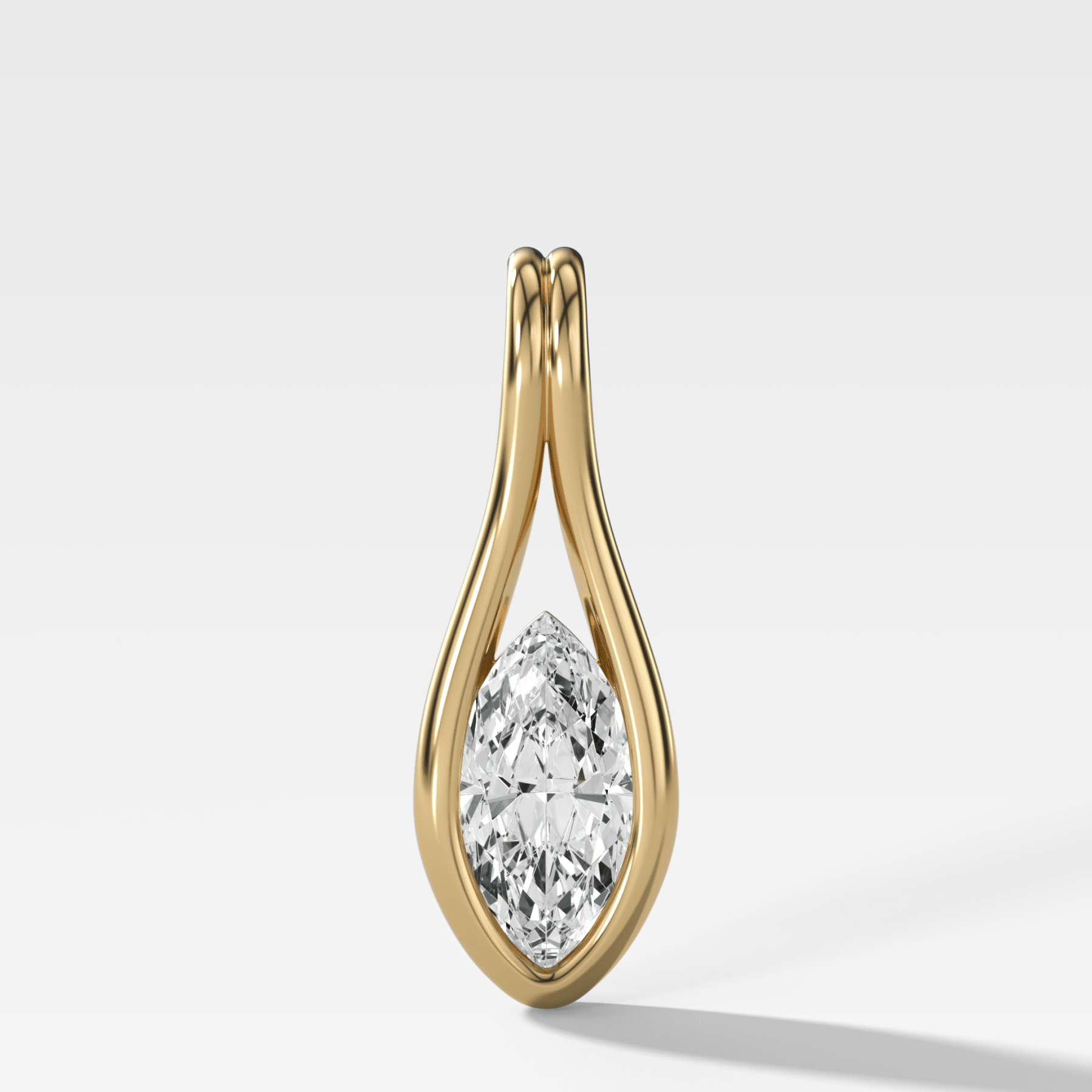 Lasso Marquise Attachable Diamond Pendant - GOODSTONE