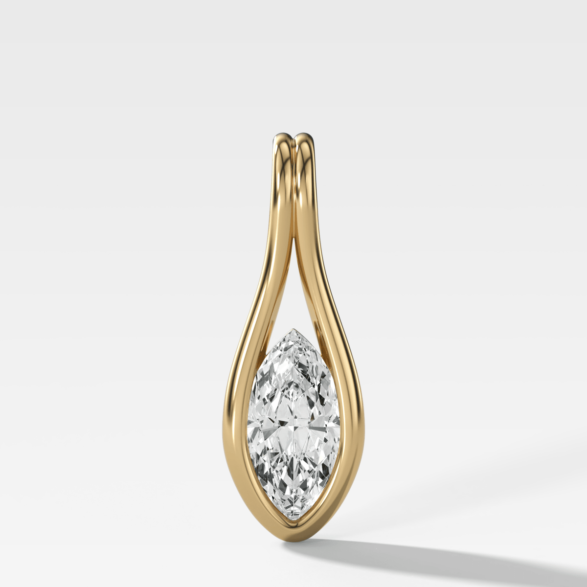 Lasso Marquise Attachable Diamond Pendant - GOODSTONE