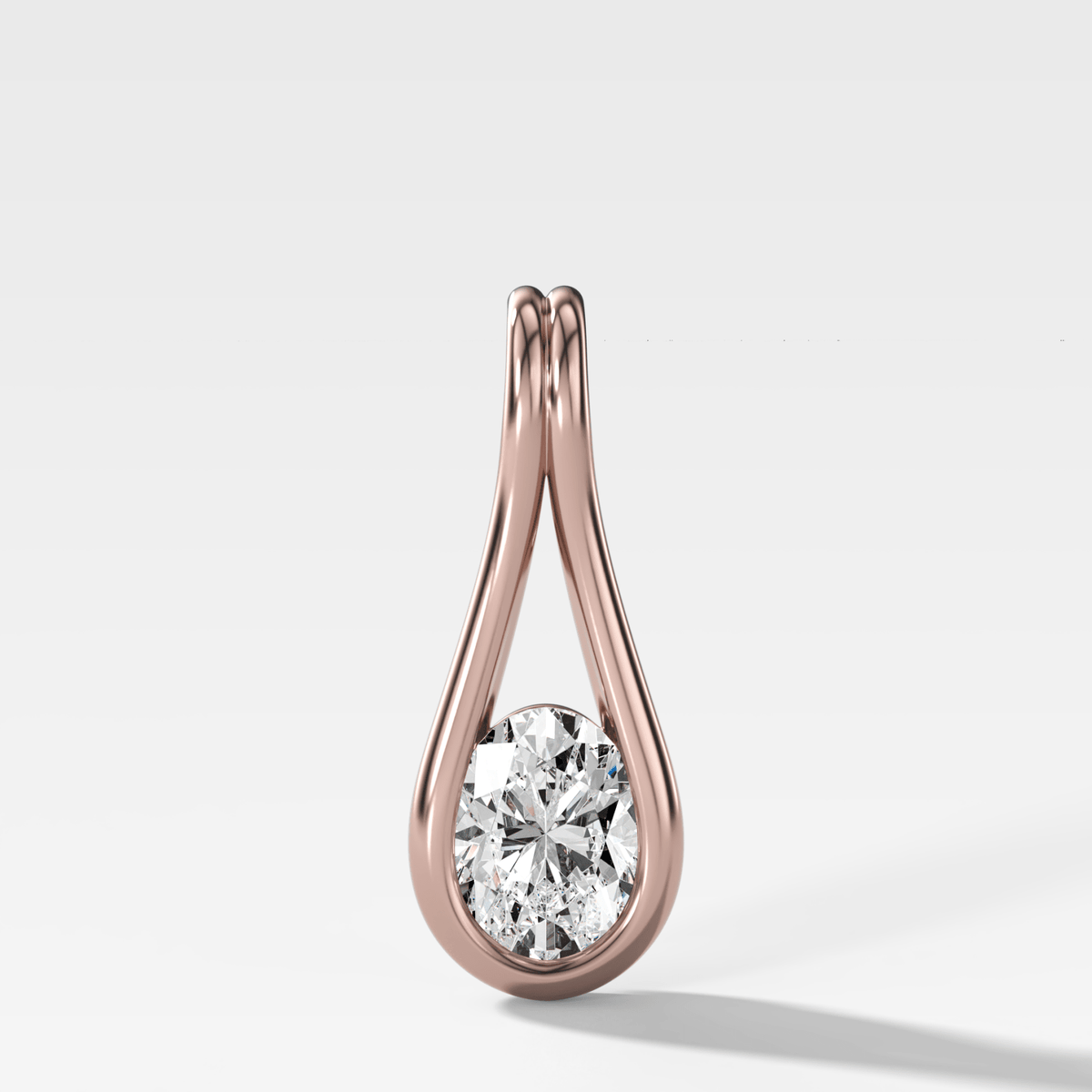 Lasso Oval Attachable Diamond Pendant - GOODSTONE