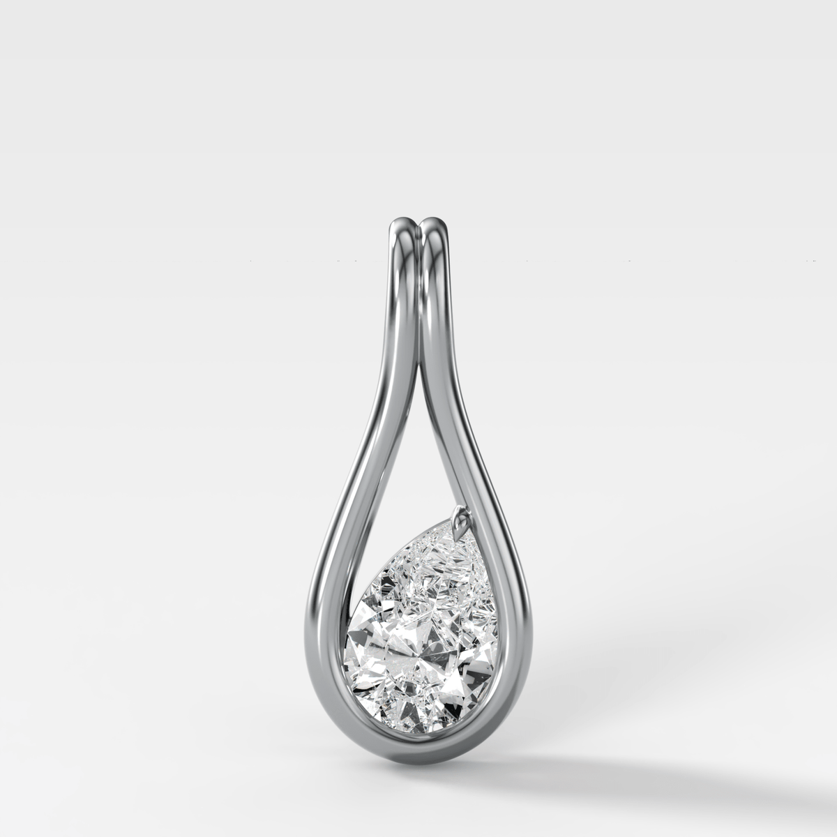 Lasso Pear Attachable Diamond Pendant - GOODSTONE