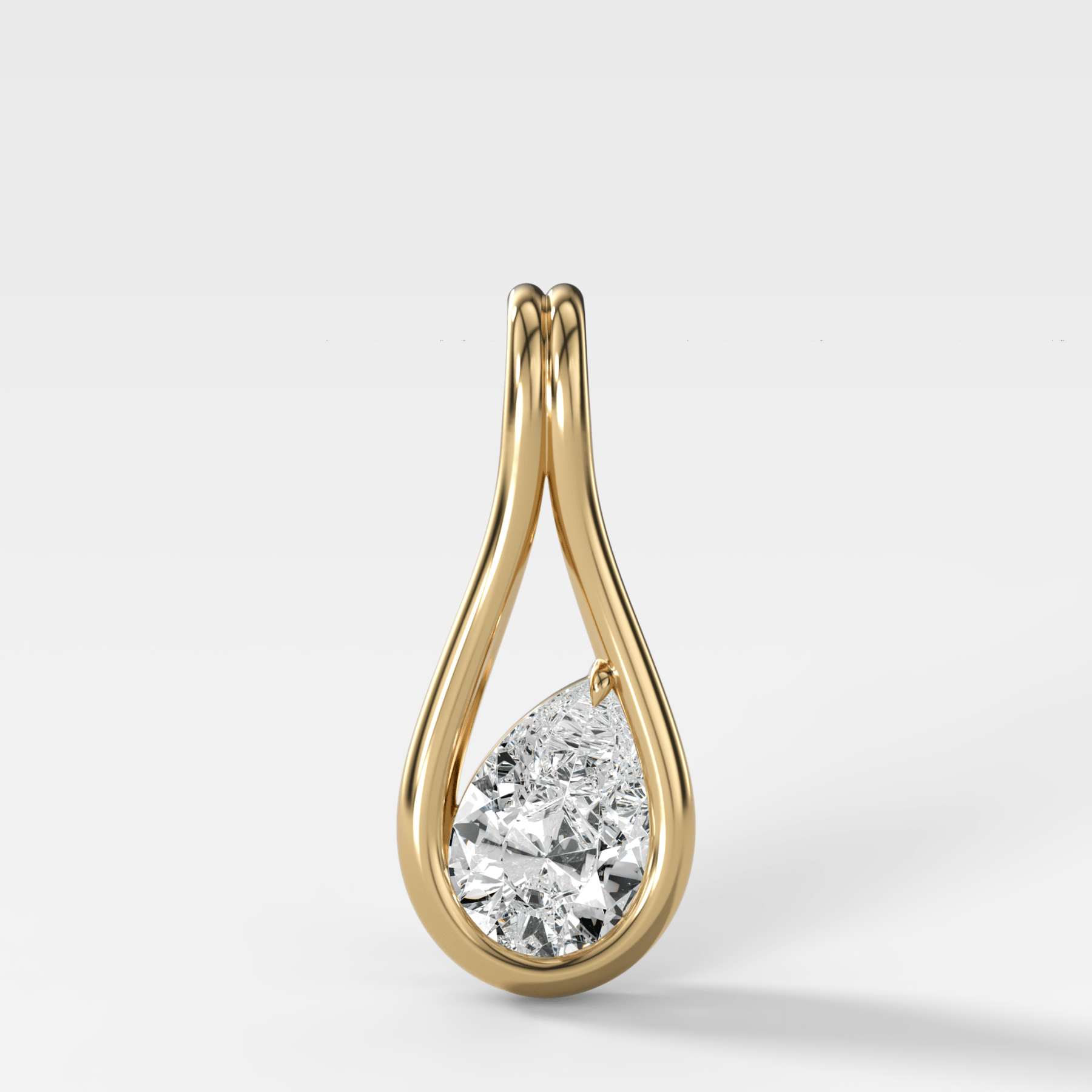 Lasso Pear Attachable Diamond Pendant - GOODSTONE