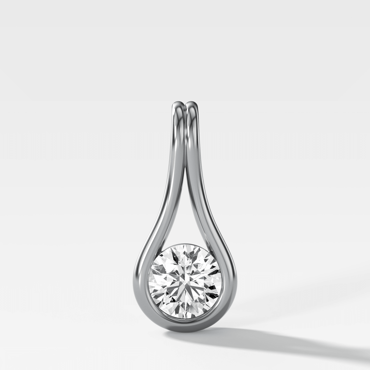 Lasso Round Attachable Diamond Pendant - GOODSTONE