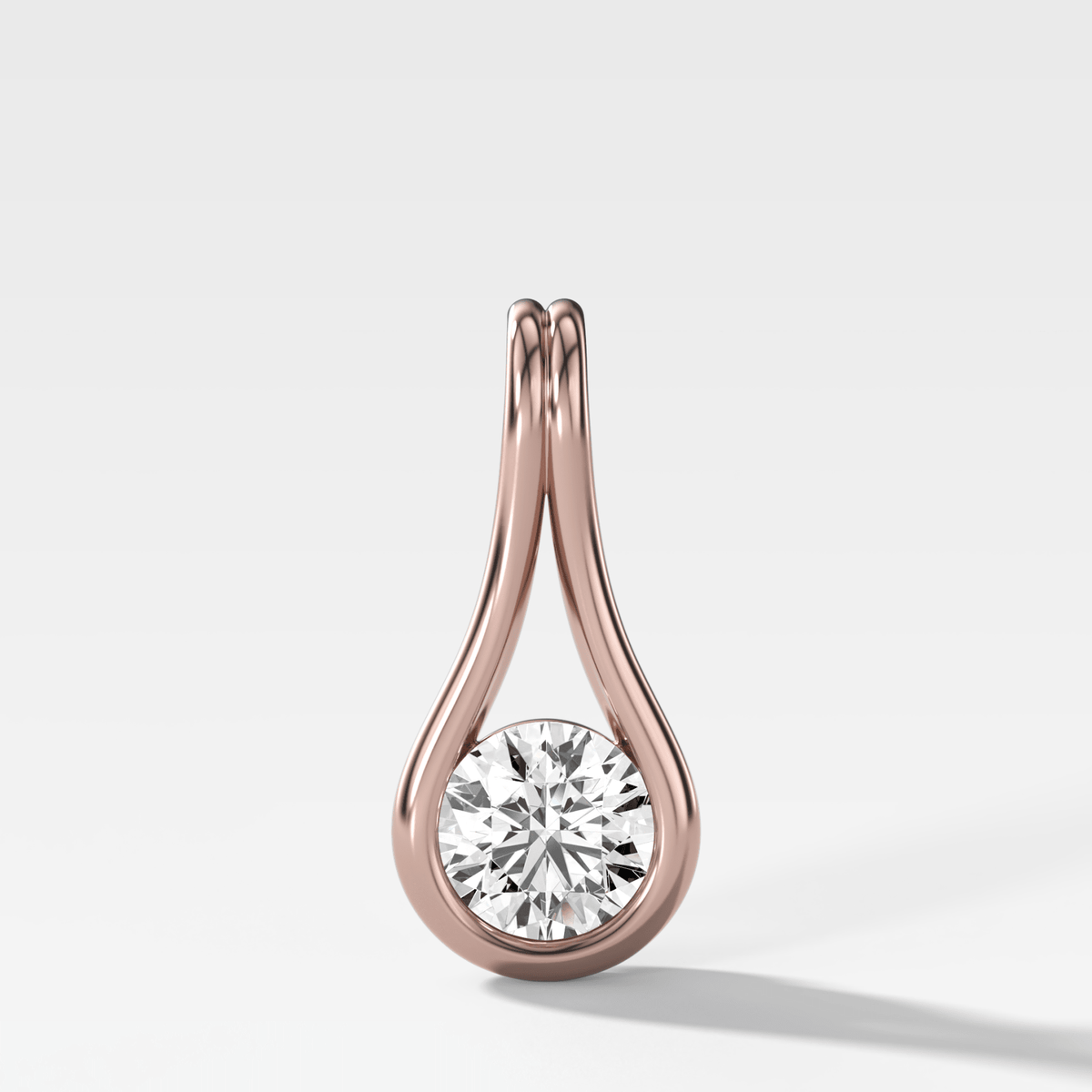 Lasso Round Attachable Diamond Pendant - GOODSTONE