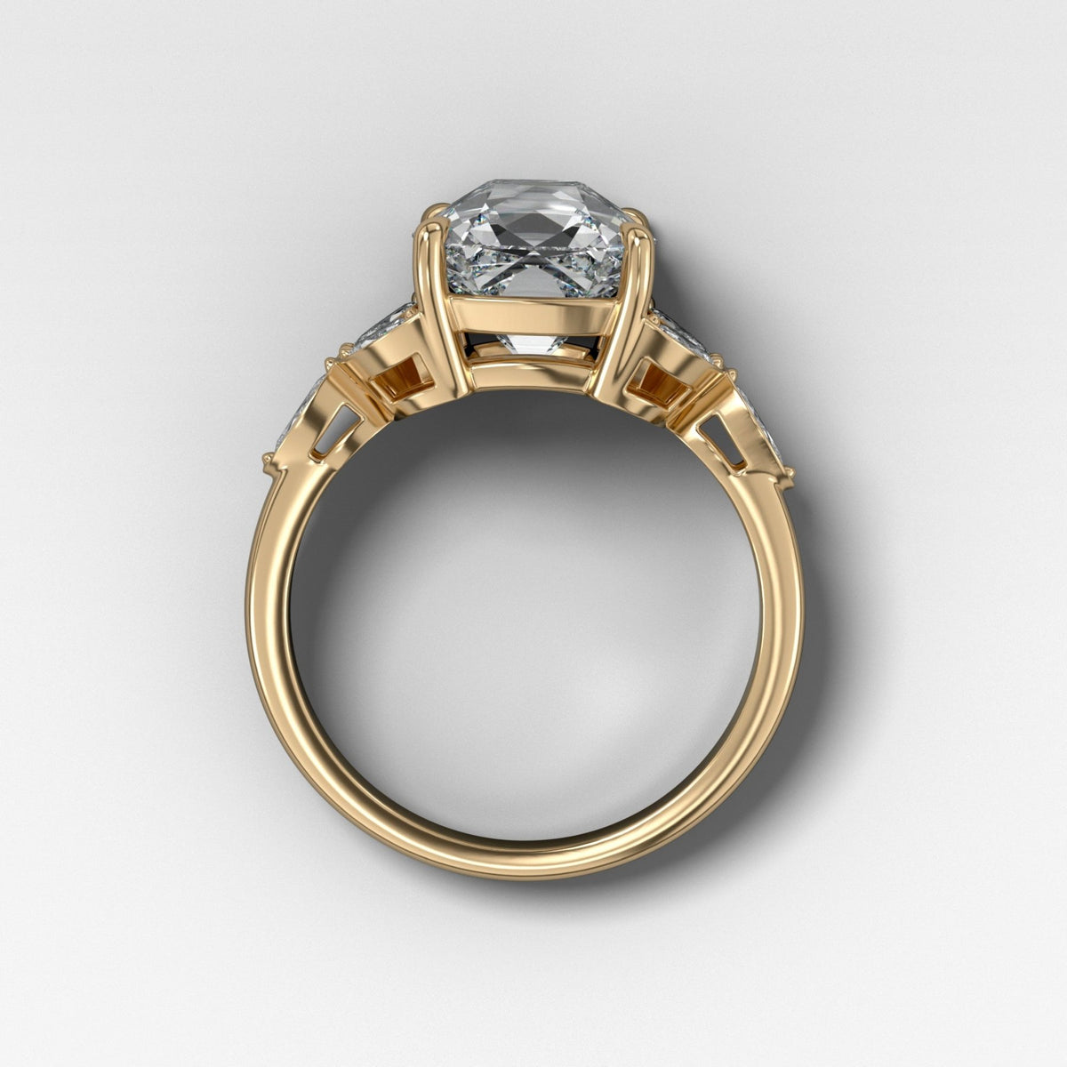 Laurel Engagement Ring With Old Mine Cut Diamond - GOODSTONE