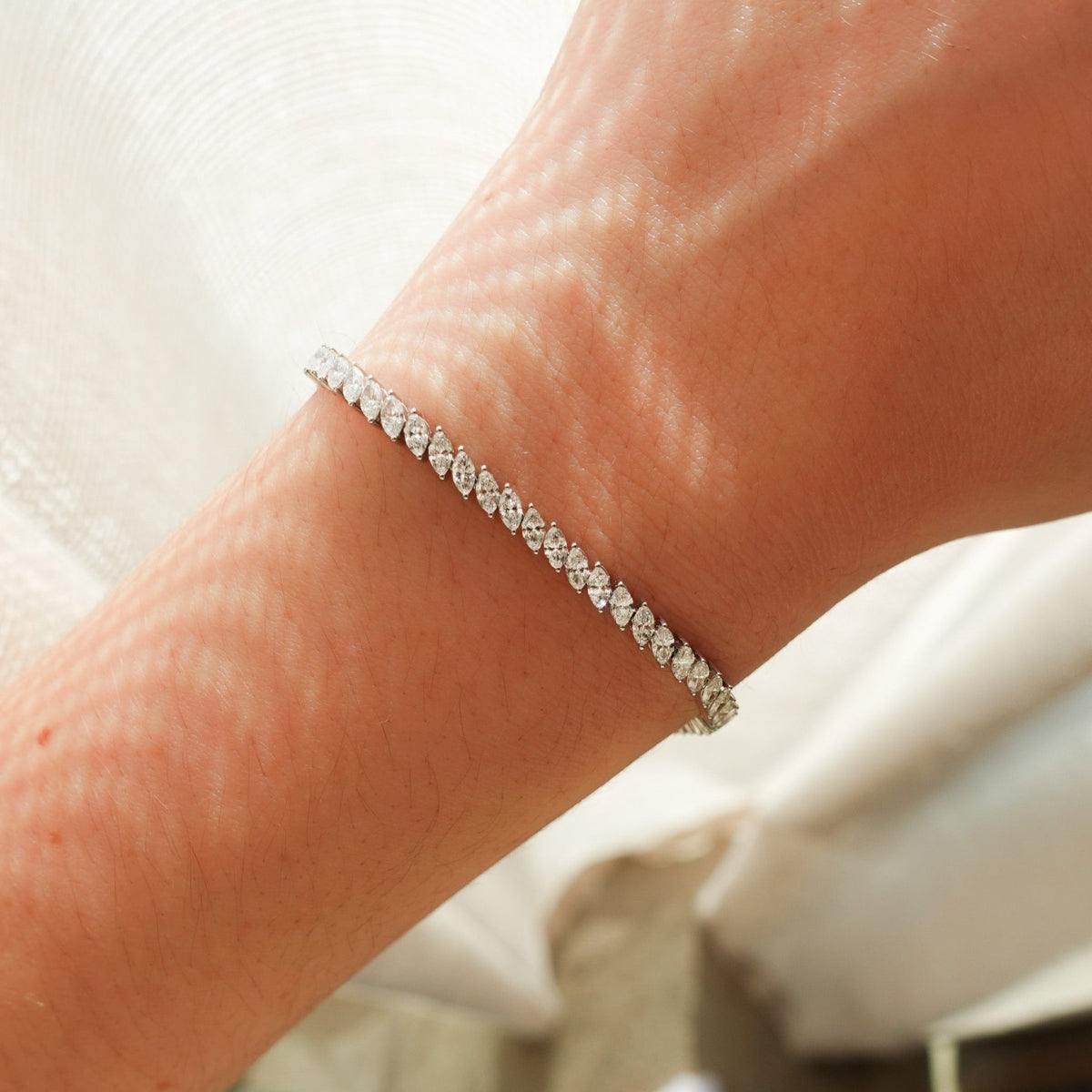 Marquise Tennis Bracelet (3.80 carat) - GOODSTONE