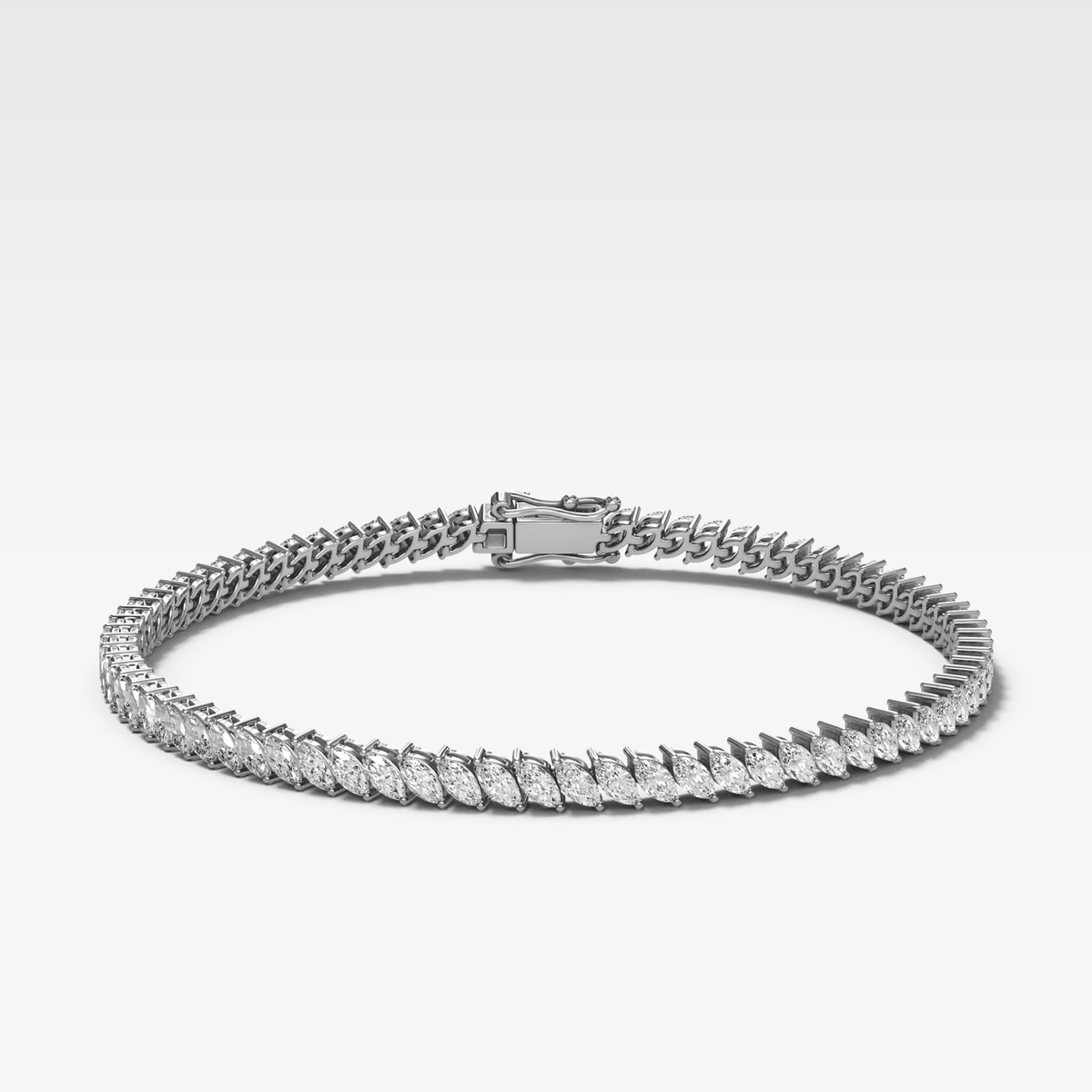 Marquise Tennis Bracelet (3.80 carat) - GOODSTONE