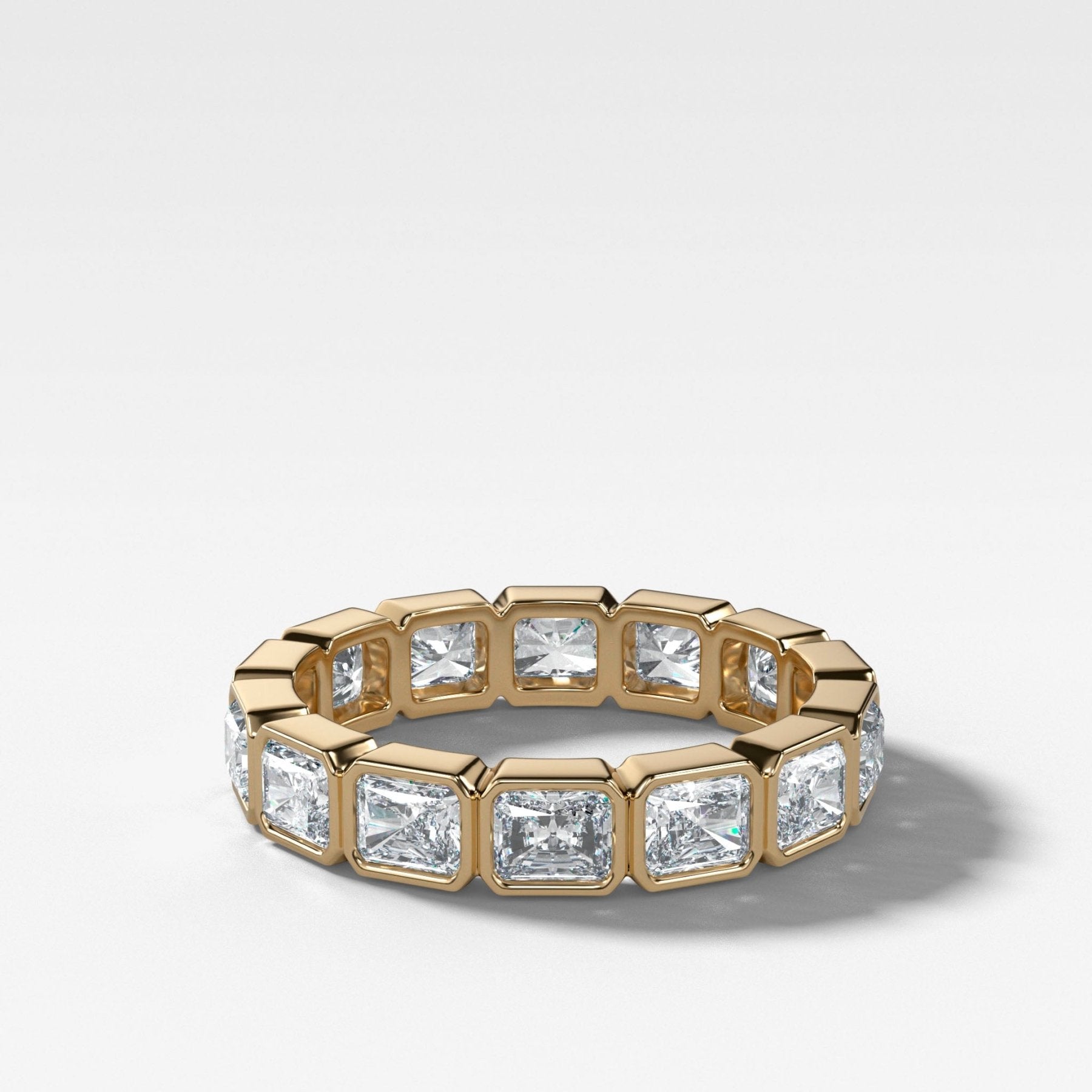 Midi Bezel Set Eternity Band With East West Radiant Cuts - GOODSTONE