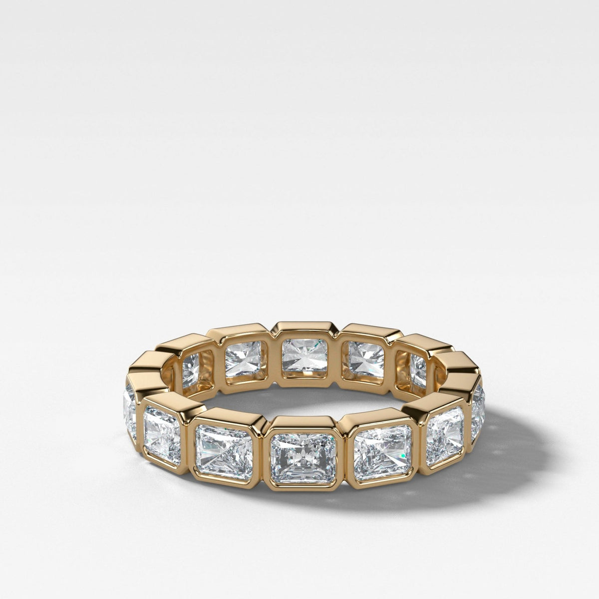 Midi Bezel Set Eternity Band With East West Radiant Cuts - GOODSTONE