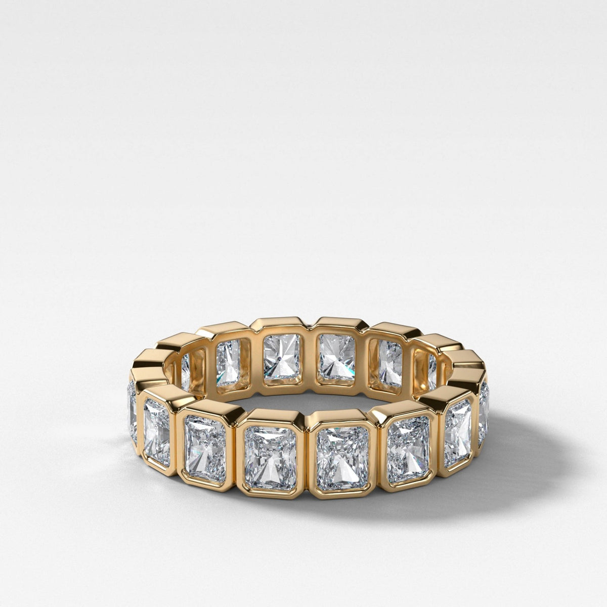 Midi Bezel Set Eternity Band With Radiant Cuts - GOODSTONE