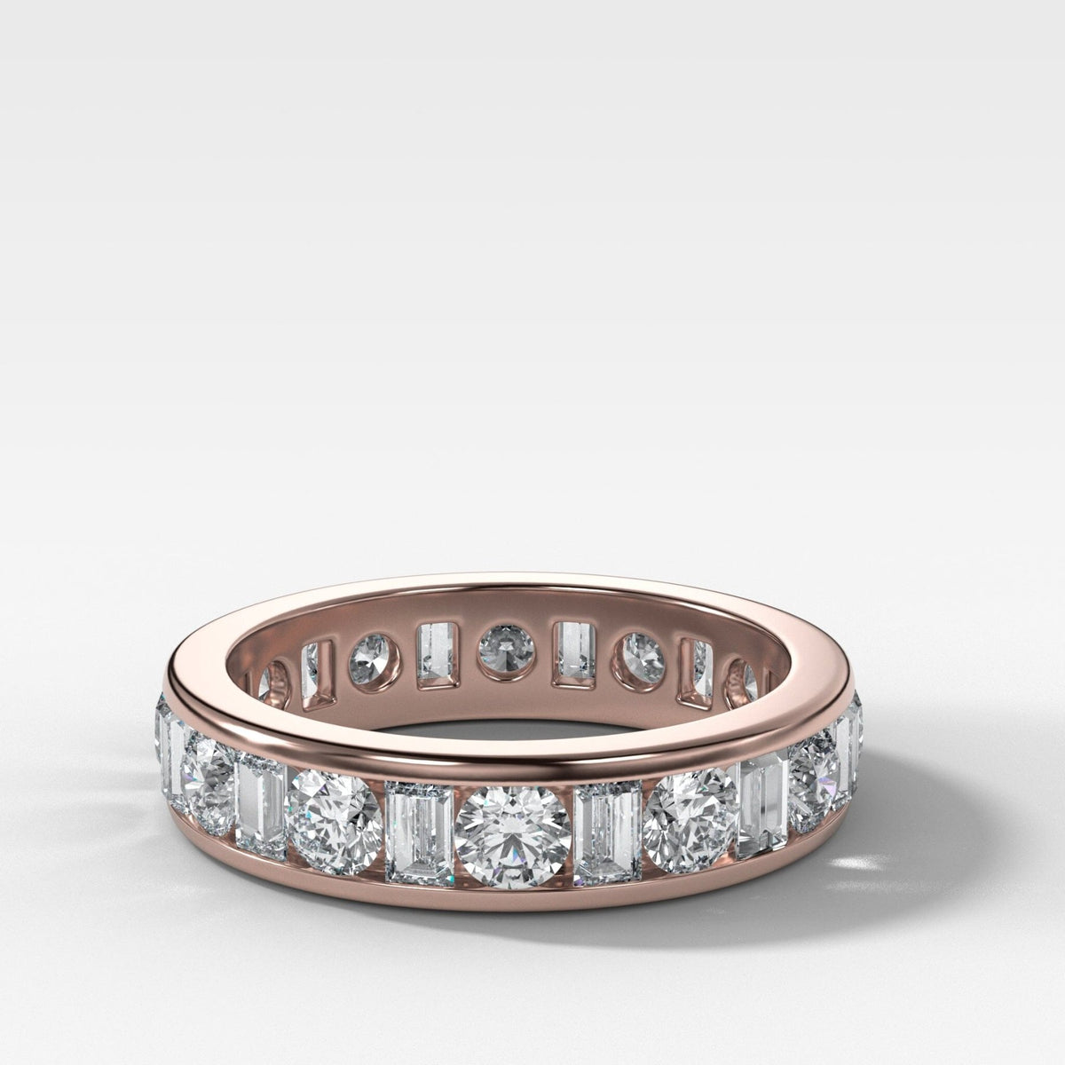 Multi Shape Channel Set Eternity band - GOODSTONE
