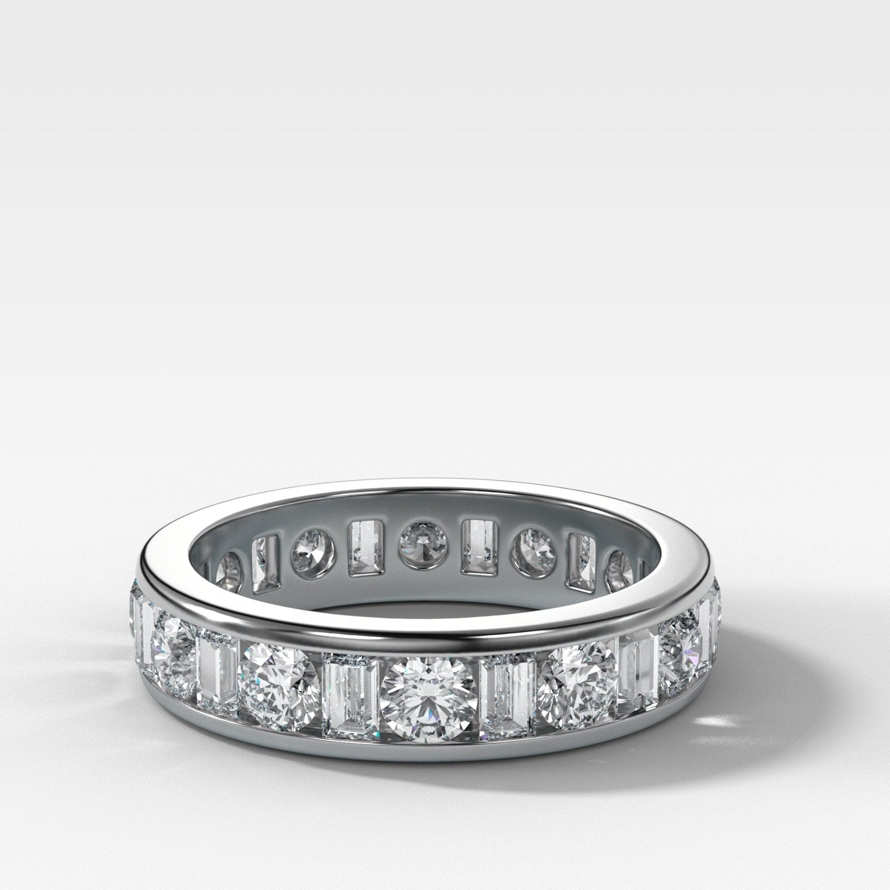 Multi Shape Channel Set Eternity band - GOODSTONE