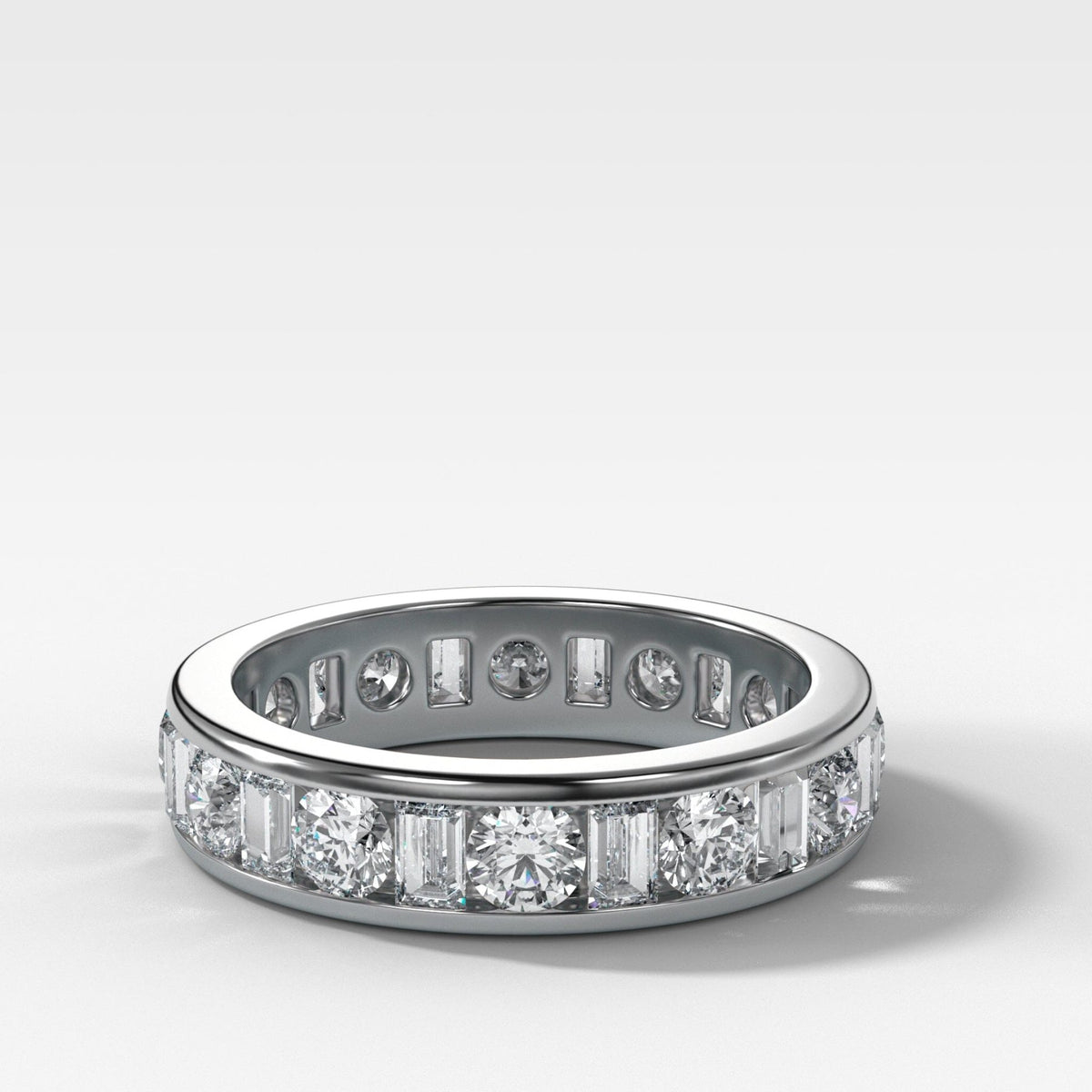 Multi Shape Channel Set Eternity band - GOODSTONE