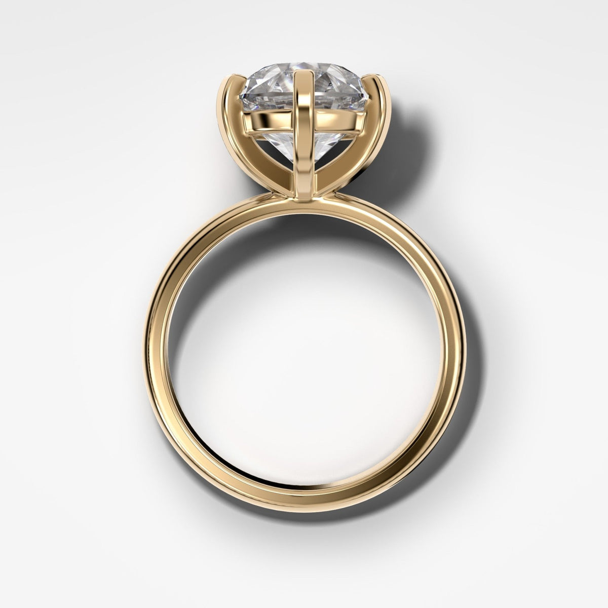 Nova Solitaire Engagement Ring With Old Euro Cut Diamond - GOODSTONE
