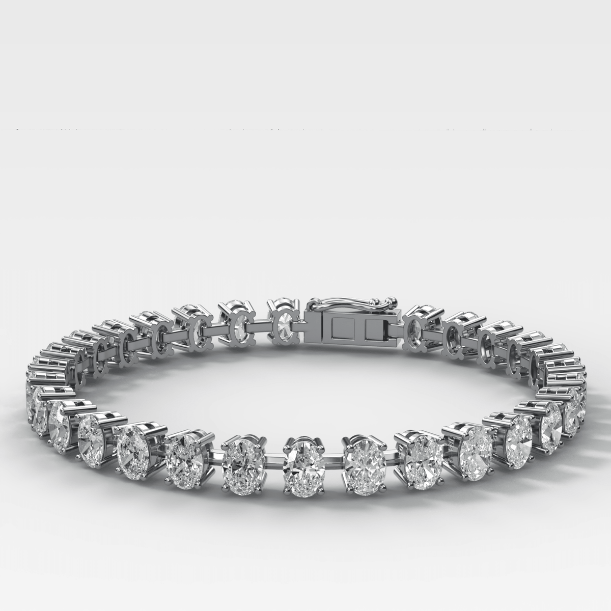 Oval Spaced Diamond Bracelet (5.5 carat) - GOODSTONE