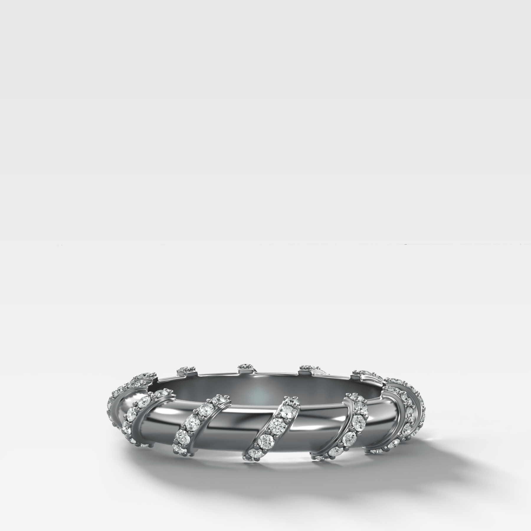Pave Coil Diamond Eternity Band - GOODSTONE