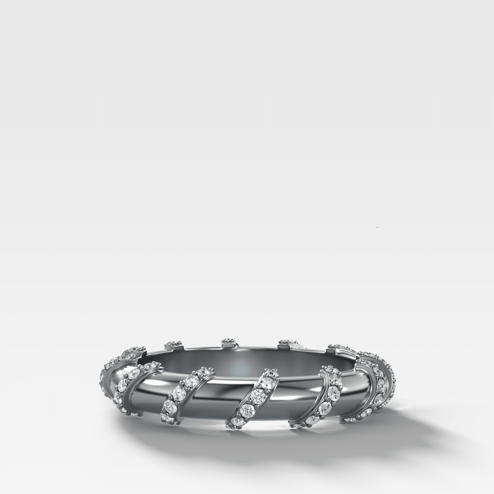 Pave Coil Diamond Eternity Band - GOODSTONE