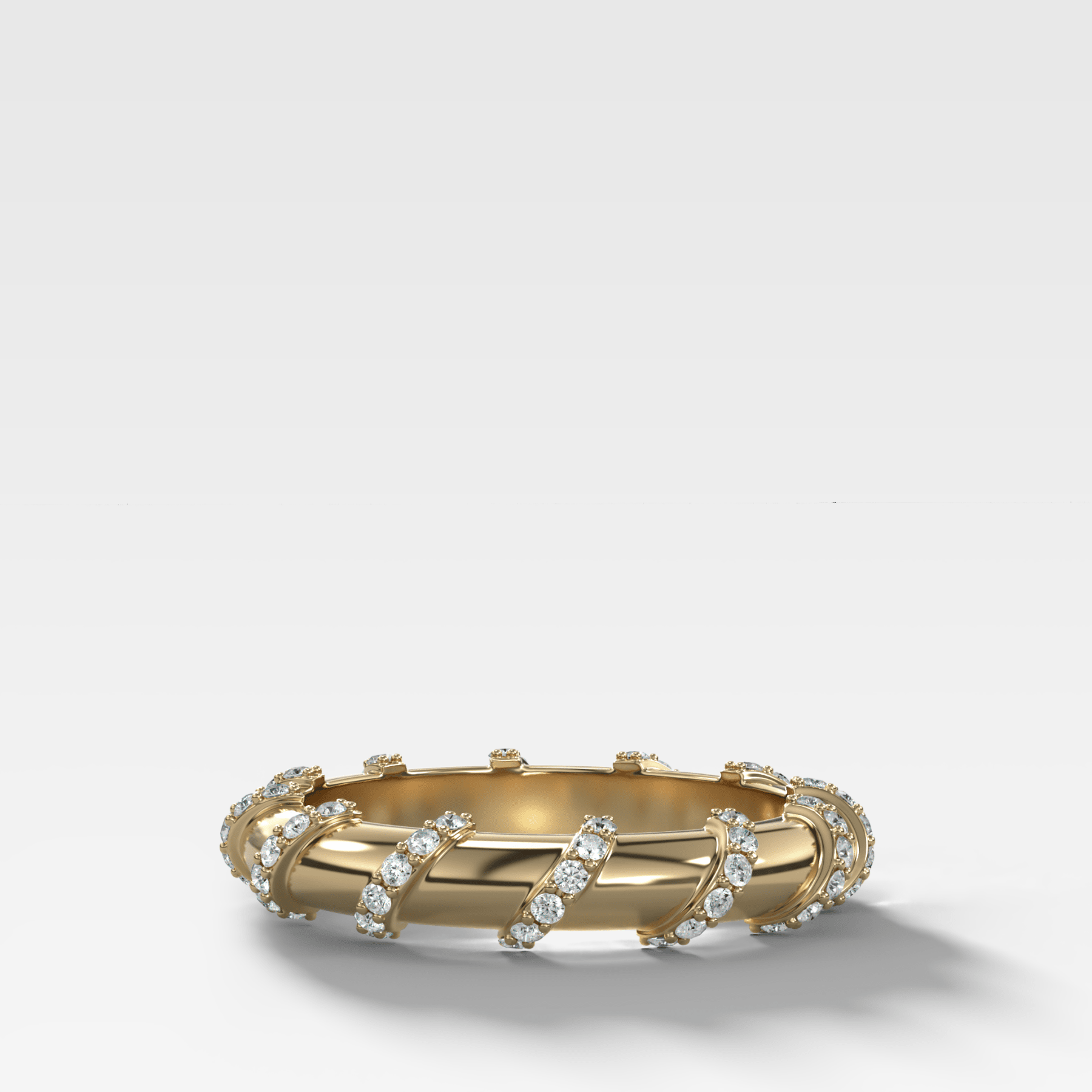 Pave Coil Diamond Eternity Band - GOODSTONE