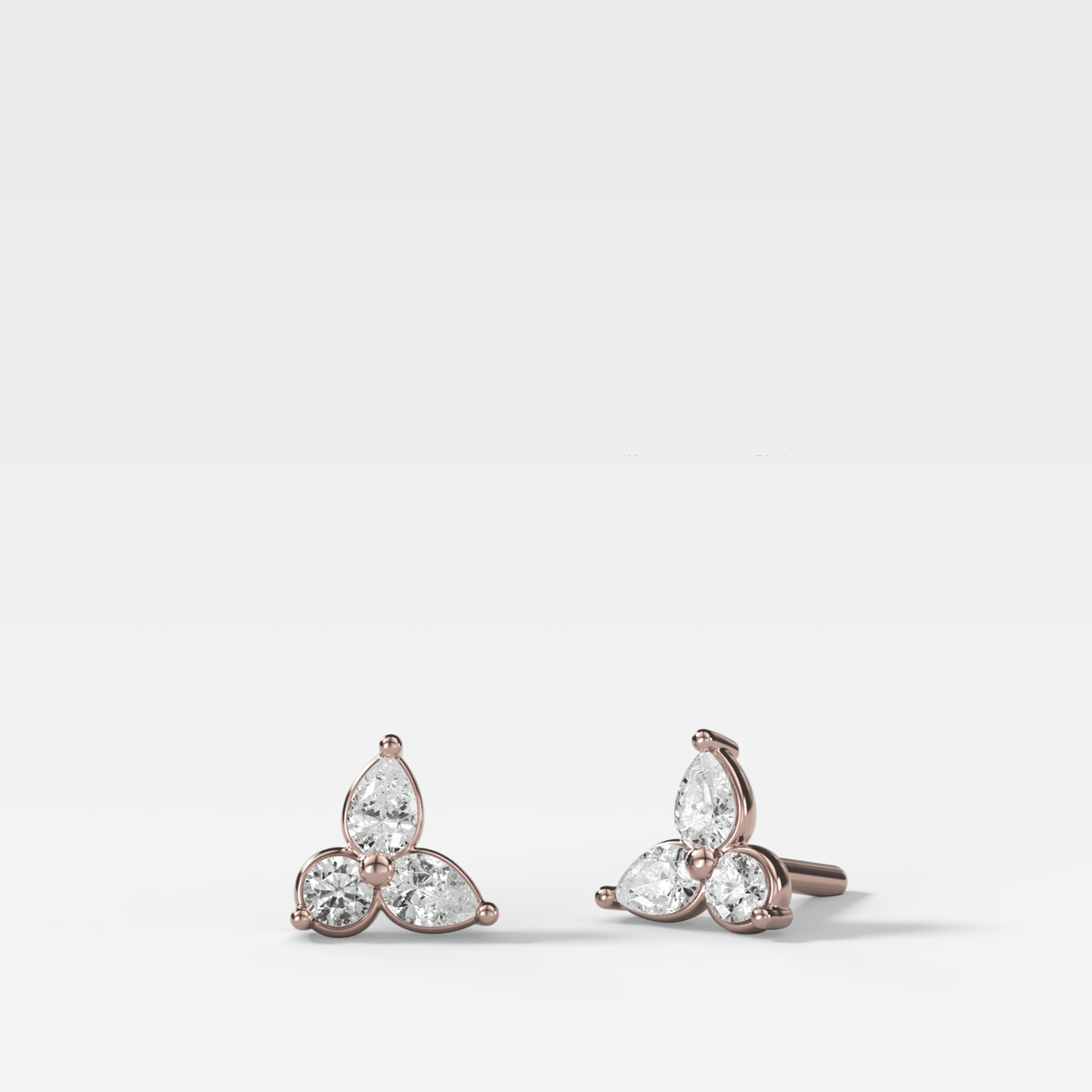 Pear Cluster Diamond Earrings - GOODSTONE