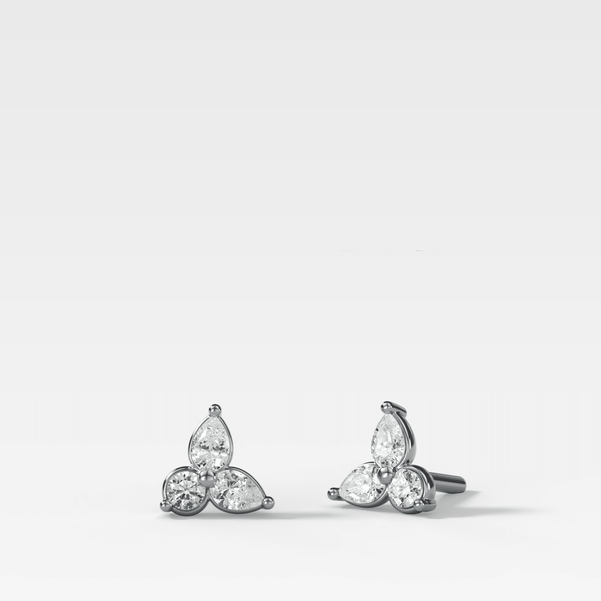 Pear Cluster Diamond Earrings - GOODSTONE
