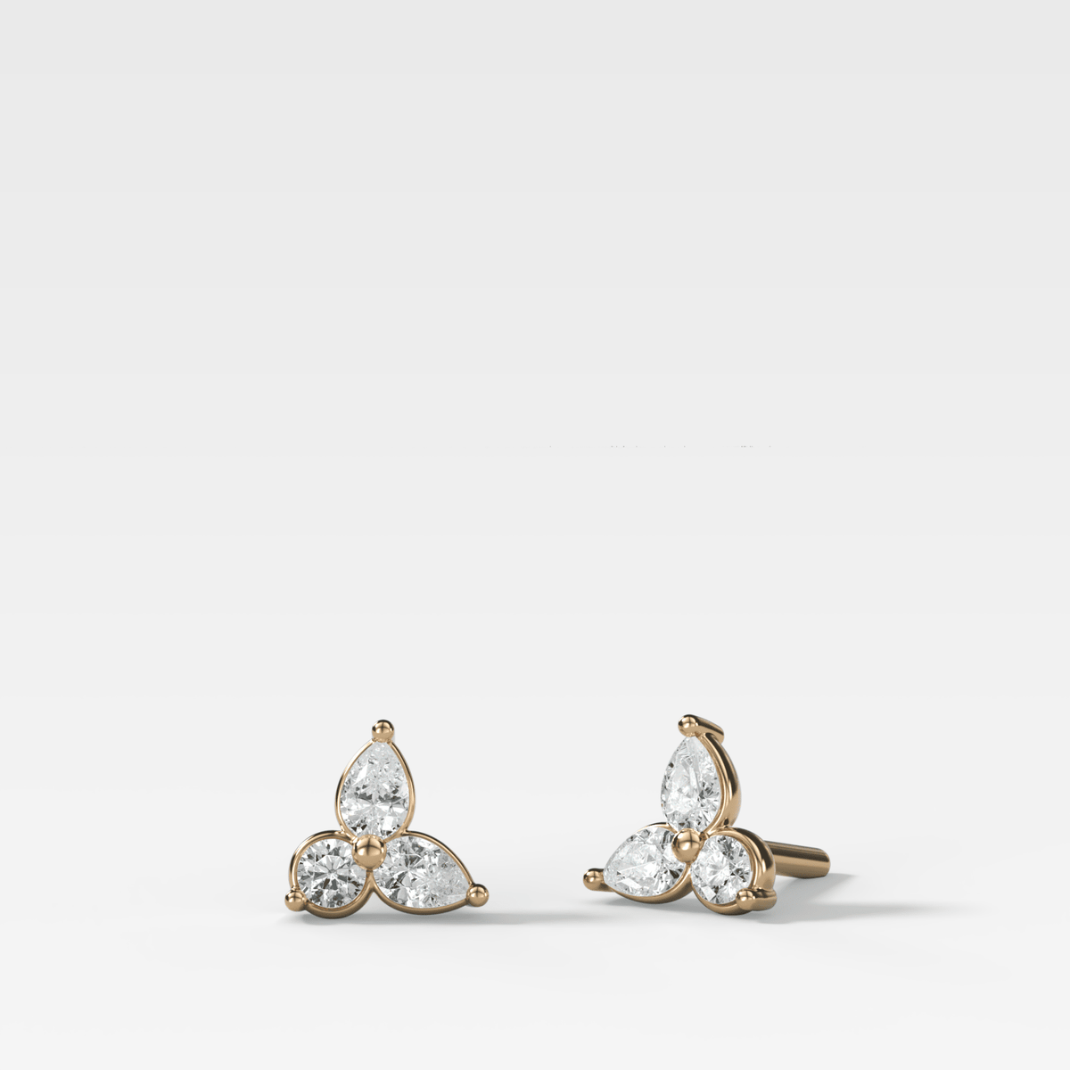 Pear Cluster Diamond Earrings - GOODSTONE