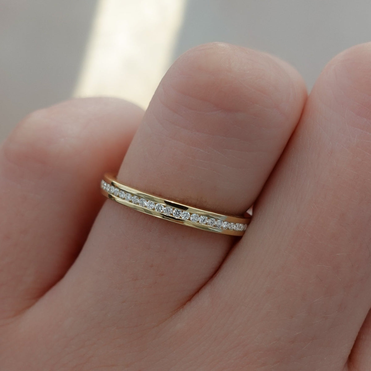 Petite Channel Set Wedding Band - GOODSTONE