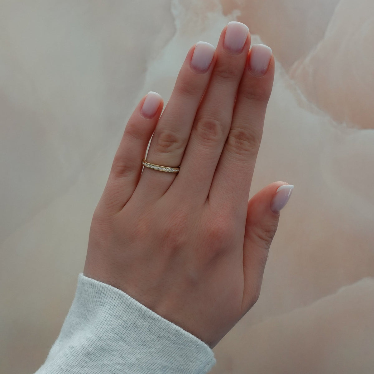 Petite Channel Set Wedding Band - GOODSTONE