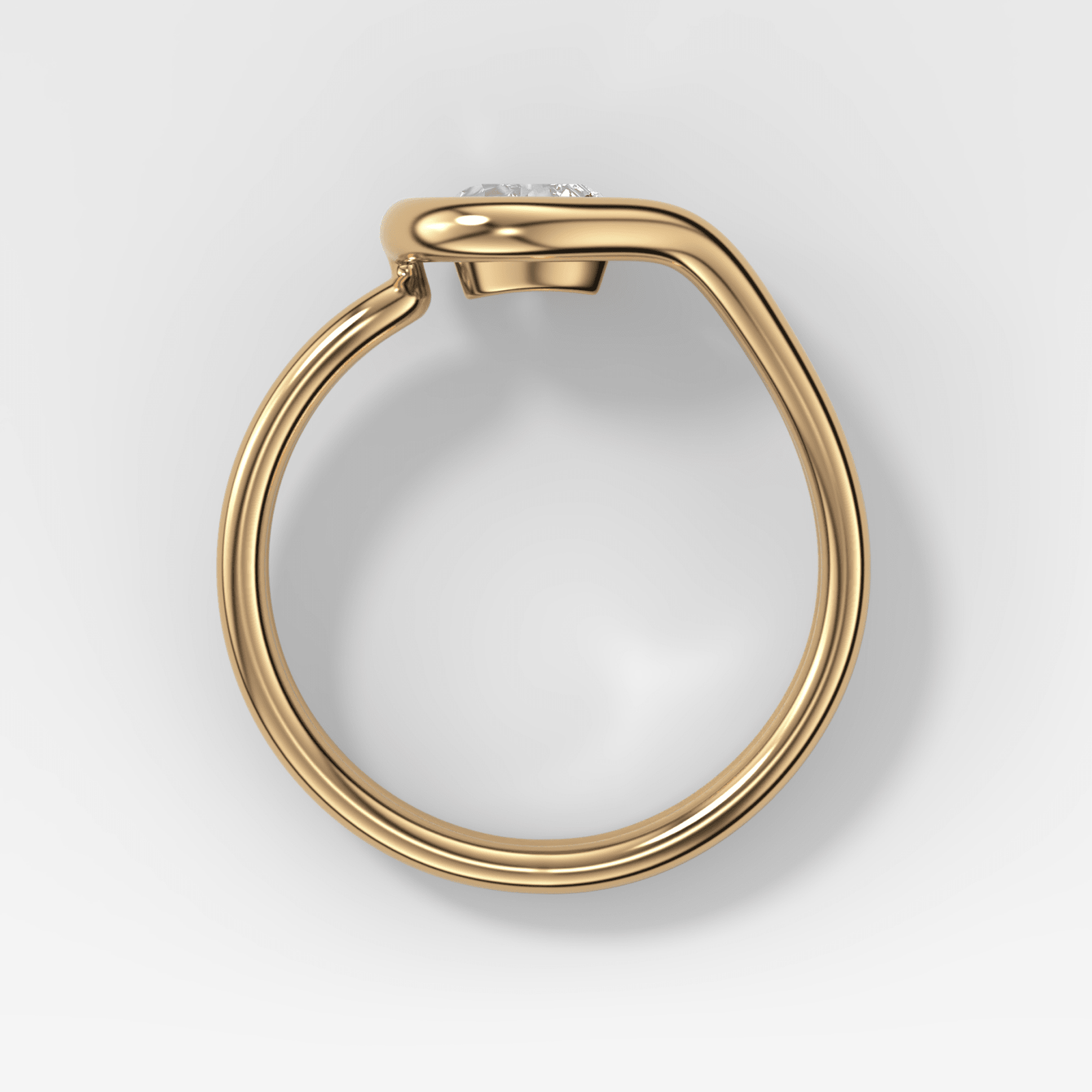 Petite Lasso Band with Heart Cut Diamond - GOODSTONE