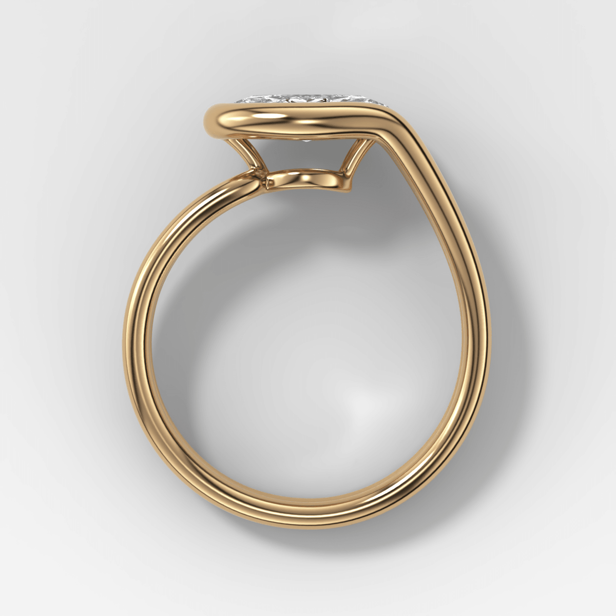 Petite Lasso Band with Marquise Cut Diamond - GOODSTONE