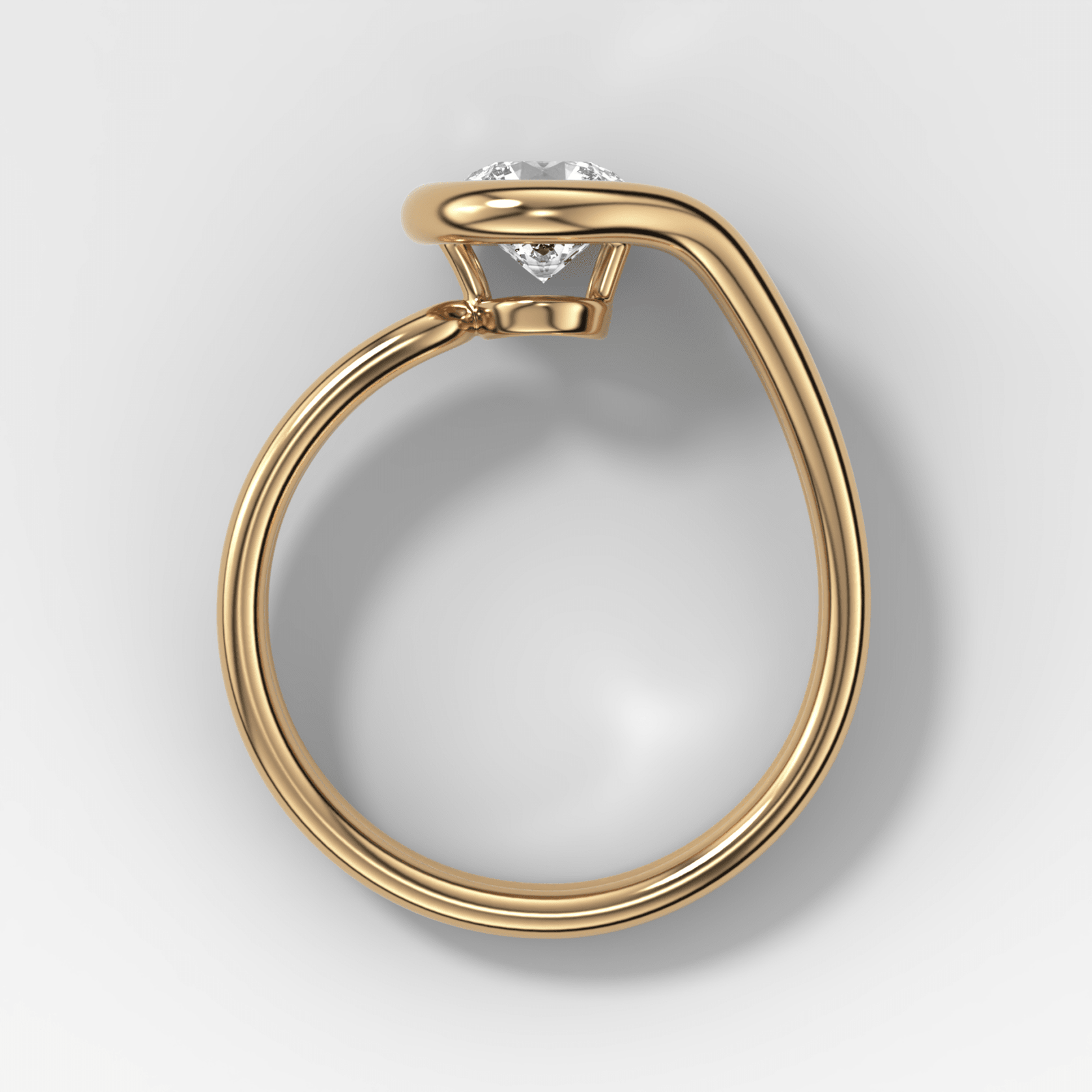 Petite Lasso Band with Round Cut Diamond - GOODSTONE
