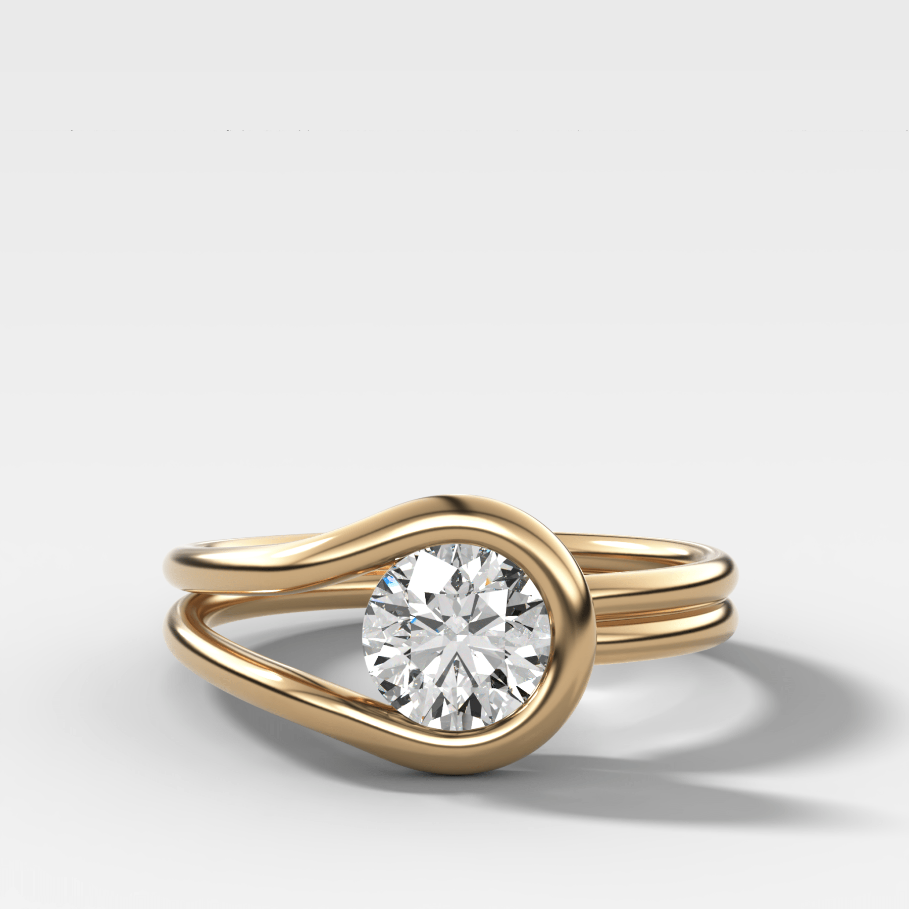Petite Lasso Band with Round Cut Diamond - GOODSTONE