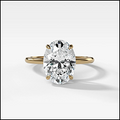 3.02ct Oval in a Thin & Simple Solitaire
